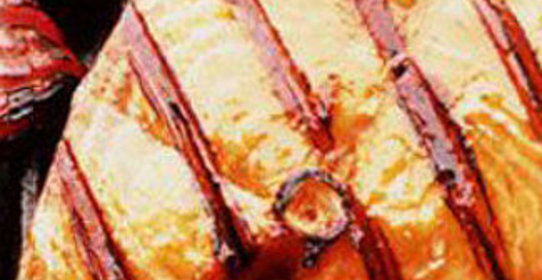 Рыбка на гриле под лимонно-соевым соусом