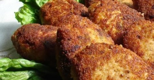 Куриные котлеты с грибами