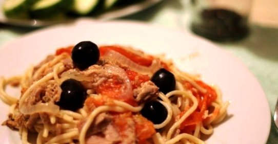 Паста с тунцом