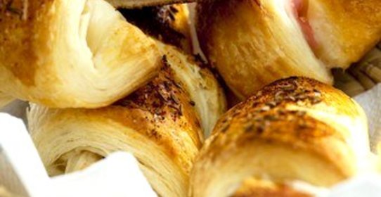 Рогалики с ветчиной