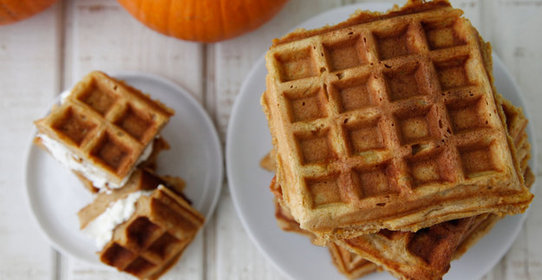 Тыквенные вафли