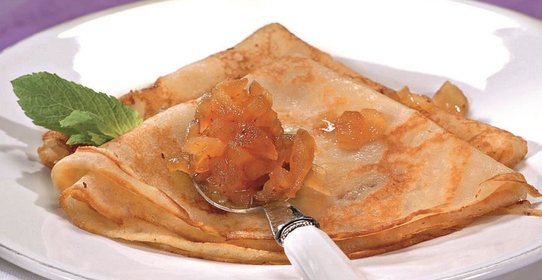 Гречневые блины с яблоками
