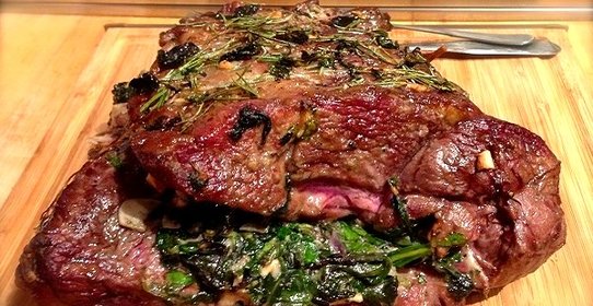 Баранина с зеленью