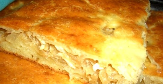 Пирог с капустой из творожного теста