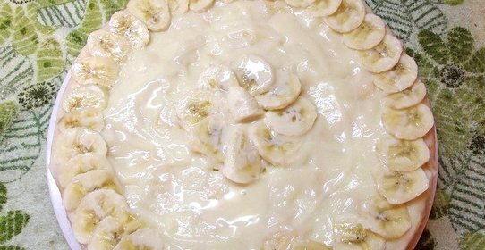 Торт с киви и бананами