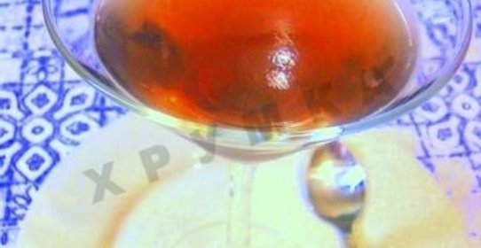 Желе из желатина и вина