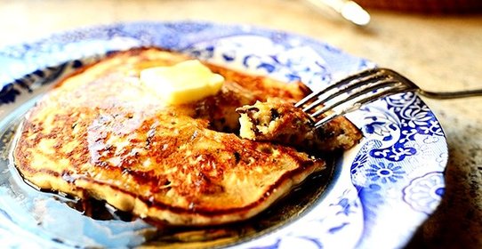 Блины с черным рисом