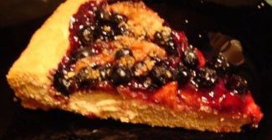 Ароничный пирог (с черноплодкой)