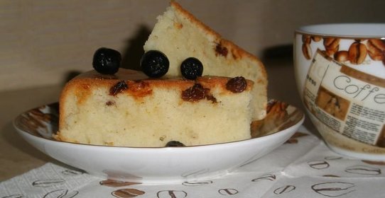 Пирог манник на кефире в духовке классический