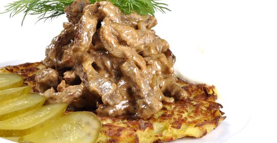 Бефстроганов из баранины