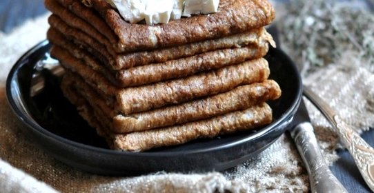 Блины ржаные постные