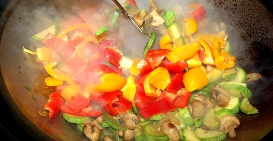 Овощи в воке по‑китайски