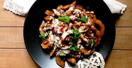 Тыква сквош с творожно-лимонной заправкой