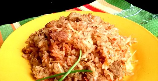 Тушеная квашеная капуста с мясом