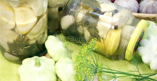 Маринованные патиссоны