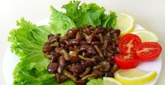 Опята жареные