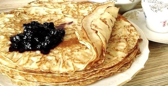 Блины на молоке