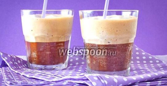 Эспрессо фраппе в миксере