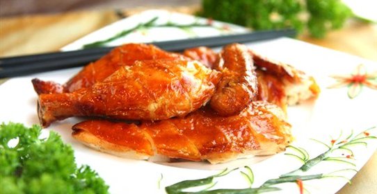 Куриные крылышки в глазури с грейпфрутом