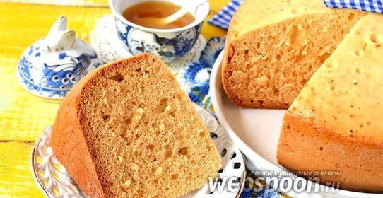 Медовый бисквит в мультиварке