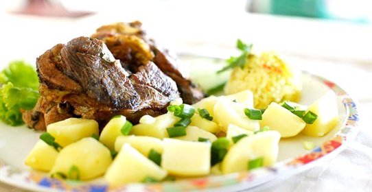 Баранина жареная