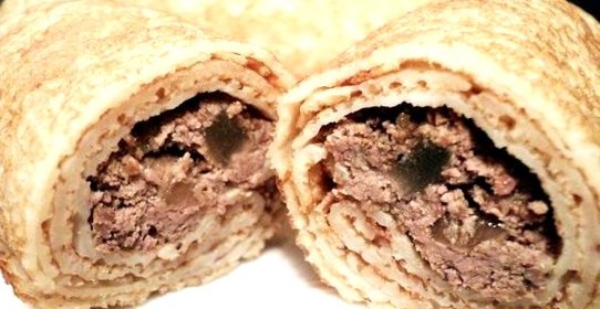 Блинчики с куриной печенью