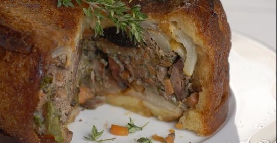 Шарлотка с куриной печенкой