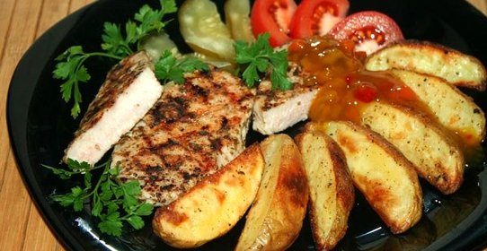 Картошка по-деревенски с мясом