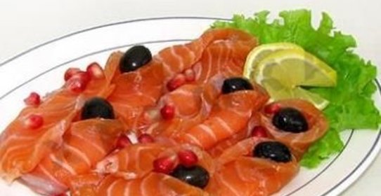 Семга слабосоленая с апельсиновым соком