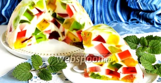 Торт Битое стекло со сметаной