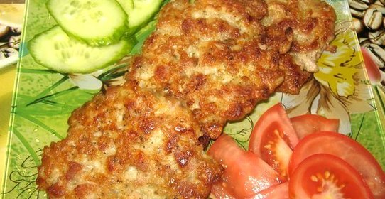 Мясные оладьи из рубленого фарша