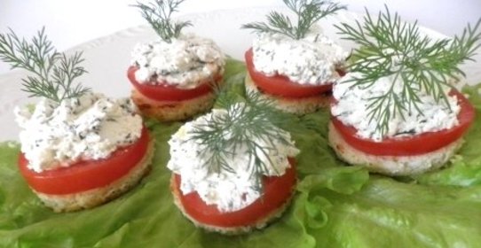 Гренки с зеленью