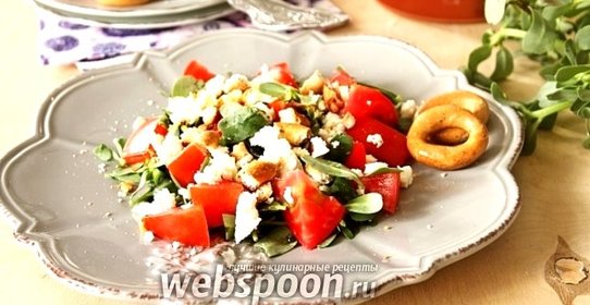 Салат с портулаком