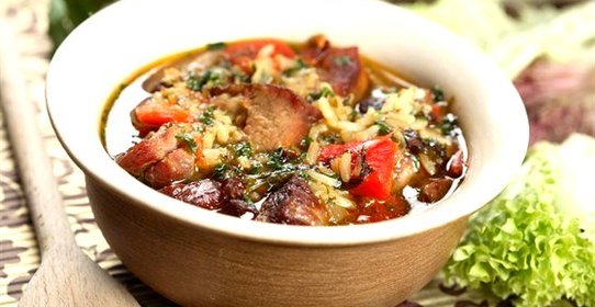 Рис с мясом в горшочке по‑перуански