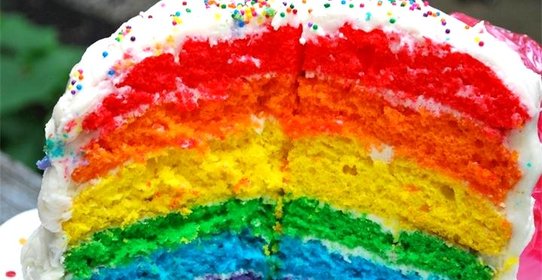 Радужный торт