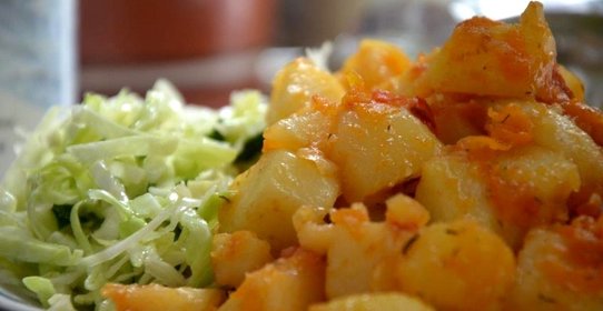 Картошка тушеная с овощами