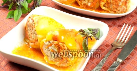 Фаршированный перец рисом и мясом