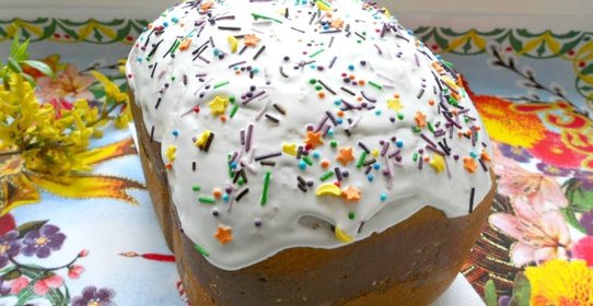 Кекс-кулич на топленом молоке в хлебопечке