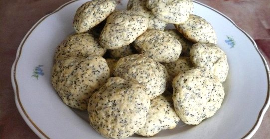 Постное печенье с маком