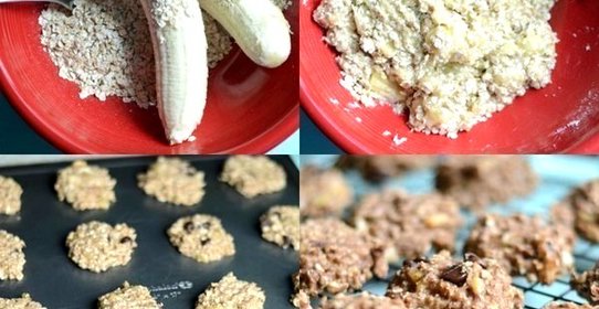 Овсяное печенье с бананом