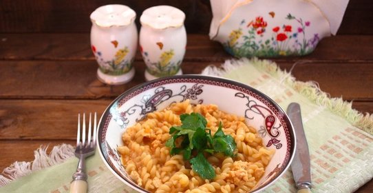 Паста с куриным фаршем