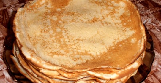 Блины на молоке с разрыхлителем