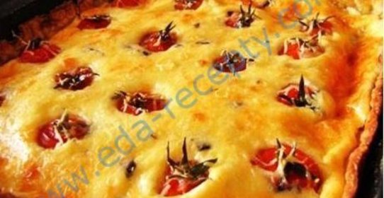 Пирог с помидорами Черри