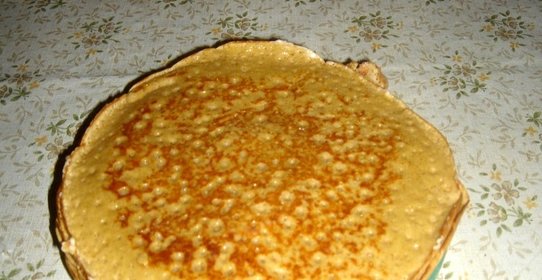 Блины из блинной муки на кефире