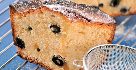 Пирог с засахаренными маслинами