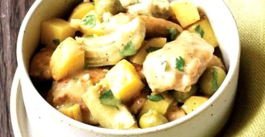 Курица с картошкой в мультиварке