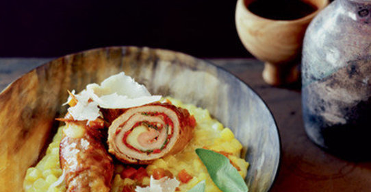 Рулеты из свинины с картофелем