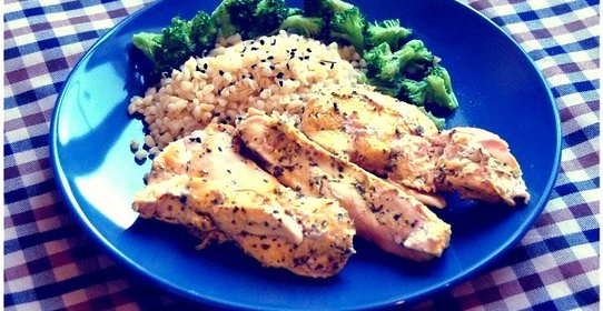 Куриное филе в апельсиновом маринаде