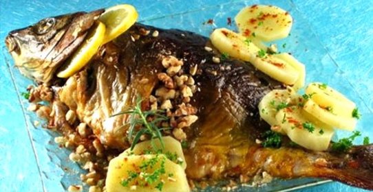 Карп на пару