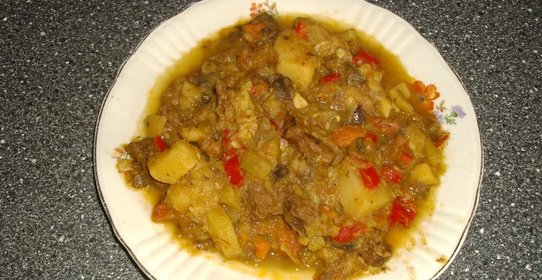 Овощное рагу с говядиной